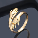 Love Hug Rings Creative Adjustable Love Forever